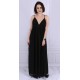 ASOS Elegancka, czarna maxi szyfon