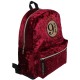 Dunkelroter Rucksack aus Velours Harry Potter