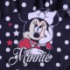 Jednoczęściowy,granatowy w białe grochy strój kąpielowy MINNIE