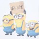 Biały, wiązany t-shirt MINIONKI PRIMARK YD