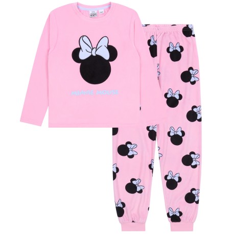 Rosa långärmad pyjamas för flickor Minnie Mouse DISNEY