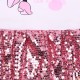Różowo-biała sukienka z cekinami Myszka Minnie DISNEY