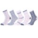 Women Adult Cotton Long High Socks, 5 pairs