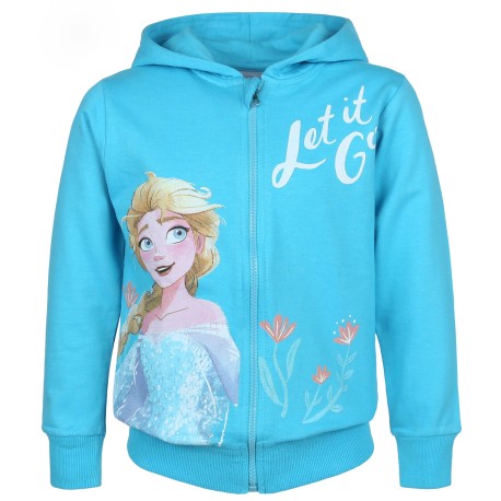 Kraina lody Disney Frozen Niebieska rozpinana bluza z kapturem, bluza dziewczęca