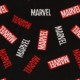 Marvel Czarna, polarowa piżama męska z długimi spodniami