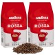 LAVAZZA Rossa- Mieszanka palonych ziaren kawy arabica i robusta, kawa ziarnista 1 kg