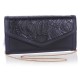 Pochette nera con fiori ATMOSPHERE