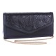 Pochette nera con fiori ATMOSPHERE