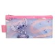 Stitch Disney Transparentny Piórnik z przyborami szkolnymi