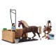 Schleich Horse Club - Myjnia dla koni Emily i Luna, figurki dla dzieci 5+