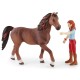 Schleich Horse Club - Figurka Hannah i Cayenne koń, zestaw figurek dla dzieci 5+