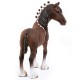 Schleich Farm World - Figurka koń rasy clydesdale wałach, figurka dla dzieci 3+