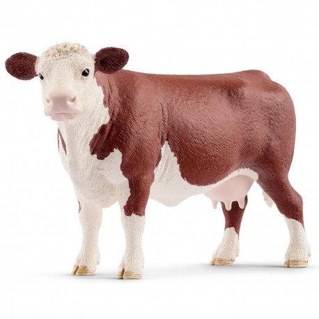 Schleich Farm World - Krowa rasy hereford, figurka dla dzieci 3+