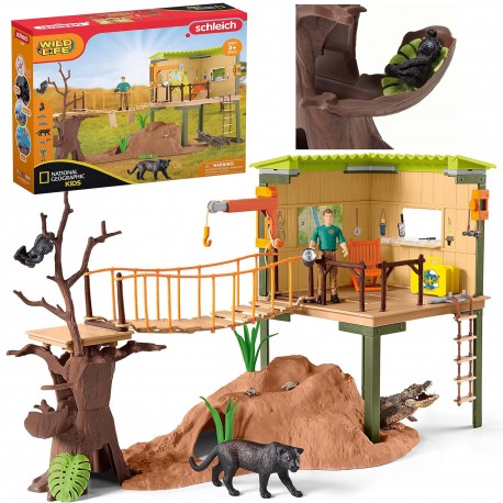 SLH42507 Schleich Wild Life - Stacja poszukiwaczy przygód, figurki dla dzieci 3+