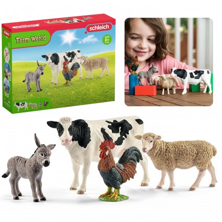 SLH42385 Schleich Farm World - Zestaw startowy  z figurkami zwierząt gospodarskich, figurki dla dzieci 3+