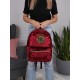 Dunkelroter Rucksack aus Velours Harry Potter