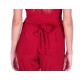 Dark Red, Cowl Neck, Bodycon Fit, Jumpsuit, Playsuit For Ladies By John Zack