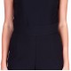 Black, Sleeveless, Knee Length Wide Cut Leg, Jumpsuit For Ladies By John Zack