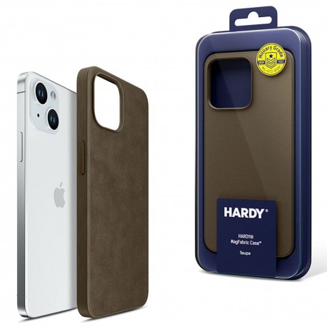 3mk HARDY MagFabric Brązowe etui na telefon Apple iPhone 15 Plus