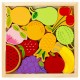 Puzzle jigsaw din lemn cu fructe pentru copii - 12 piese