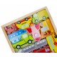 Vehicule, puzzle jigsaw din lemn pentru copii - 12 piese