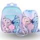 DISNEY Stitch Angel Niebieski plecak dla dziewczynki, plecak szkolny 38x31x12 cm