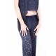 John Zack Navy Blue Lace Trousers, Pants