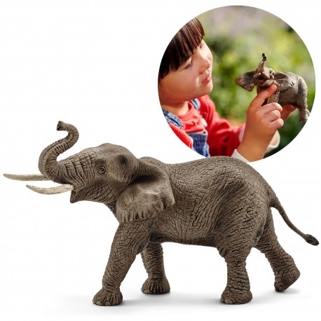 Schleich Wild Life - Słoń afrykański samiec, figurka dla dzieci 3+