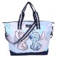 Stitch Disney Niebieska materiałowa torba podróżna, torba turystyczna, pojemna 54x18x23 cm