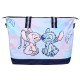 Stitch Disney Niebieska materiałowa torba podróżna, torba turystyczna, pojemna 54x18x23 cm