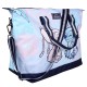 Stitch Disney Niebieska materiałowa torba podróżna, torba turystyczna, pojemna 54x18x23 cm