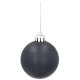 Anthracite Christmas tree baubles, ornament set, Christmas tree ornaments 5cm, 8 pcs.