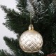 Goldene Christbaumkugeln, Set aus Kunststoffkugeln, Christbaumschmuck 6cm, 8 Stück