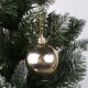 Golden Christmas tree baubles, set of plastic baubles, Christmas tree ornaments 6cm, 8 pcs.