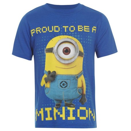 Niebieski t-shirt MINIONKI 