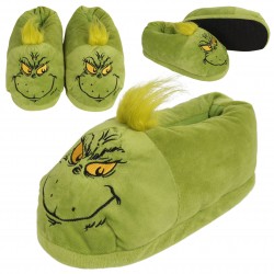 Grinch Gröna unisex tofflor/ tofflor, varma, mjuka