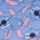 DISNEY Stitch Pyjama à manches longues en velours bleu pour dames