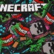 Minecraft Creeper Chłopięca, dwuczęściowa piżama z długim rękawem, zielona