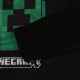 Minecraft polarowa piżama chłopięca, ciepła, długi rękaw, czarno-zielona