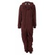 Brown Soft &amp; Warm One-Piece Long Sleeved Onesie For Men Bulldog STAR CLOTHING