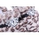 Chaussons chauds et doux à imprimé léopard