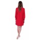 Red Long Blouson Sleeved With Bow Tie Detail Mini Dress By John Zack