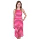 Pink, Sleeveless, Knee Length Wide Cut Leg, Jumpsuit For Ladies By John Zack