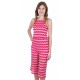 Pink, Sleeveless, Knee Length Wide Cut Leg, Jumpsuit For Ladies By John Zack