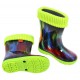 Demar Colourful Insulated Neon Elements Wellies Wellingtons Rain Boots
