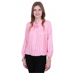 ASOS Elegancka różowa bluzka z kokardą