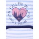 Children Girls Striped Blue White Backpack School Bag