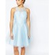 John Zack Premium Lace Top Mini Party Prom Tulle Prom Dress Sleeveless Lined