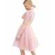 ASOS Różowa sukienka mini bez pleców