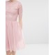 John Zack Różowa sukienka mini bez pleców